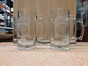 lot 77 image: 5 Beer Steins and 2 Airborne 3 no label