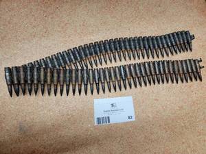 lot 82 image: M60 Linked Dummy Training Rounds