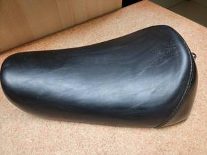 lot 93 image: LePera 9 in. Wide Bare Bones Smooth Solo Seat - L-006 off of a 89 Harley Davidson Sportster