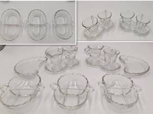 lot 40 image: Stunning Vintage Fostoria Depression Glass Serving Collection