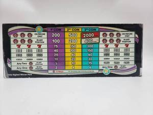 lot 124 image: Vintage Glass Slot Machine Insert