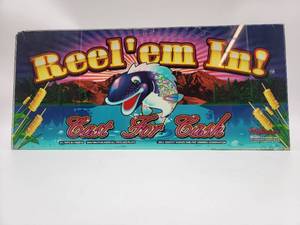 lot 128 image: Vintage Glass Slot Machine Insert