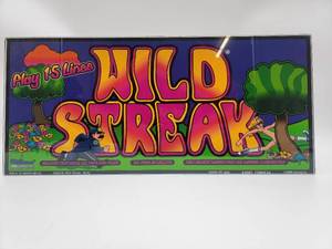 lot 129 image: Vintage Glass Slot Machine Insert