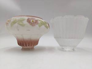 lot 134 image: 2 Very Vintage Oil Lamp Covers