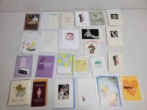 lot 143 image: 62 Awesome Congratulation on New Baby Cards with envelopes New