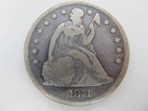 1871 Seated Liberty Dollar
