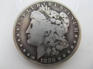 1880 CC Morgan Silver Dollar - VG
