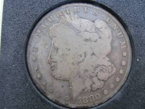1880 CC Morgan Silver Dollar - Good