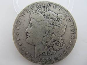 1884 S Morgan Silver Dollar - VF