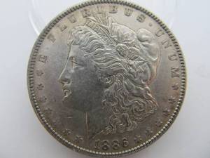 1886 Morgan Silver Dollar - AU