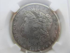 1886 S Morgan Silver Dollar - VF