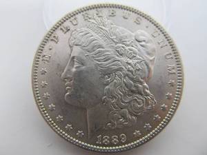 1889 Morgan Silver Dollar - AU58