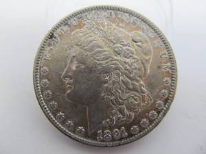 1891 S Morgan Silver Dollar - VF