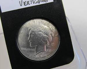 1934 S Liberty Peace Dollar - XF