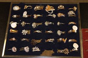 Vintage Deadstock Jewelry Ring Resale Variety Lot  300 Rings