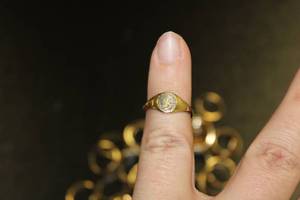 Vintage Deadstock Letter Toe Ring Resale Lot  42 Rings