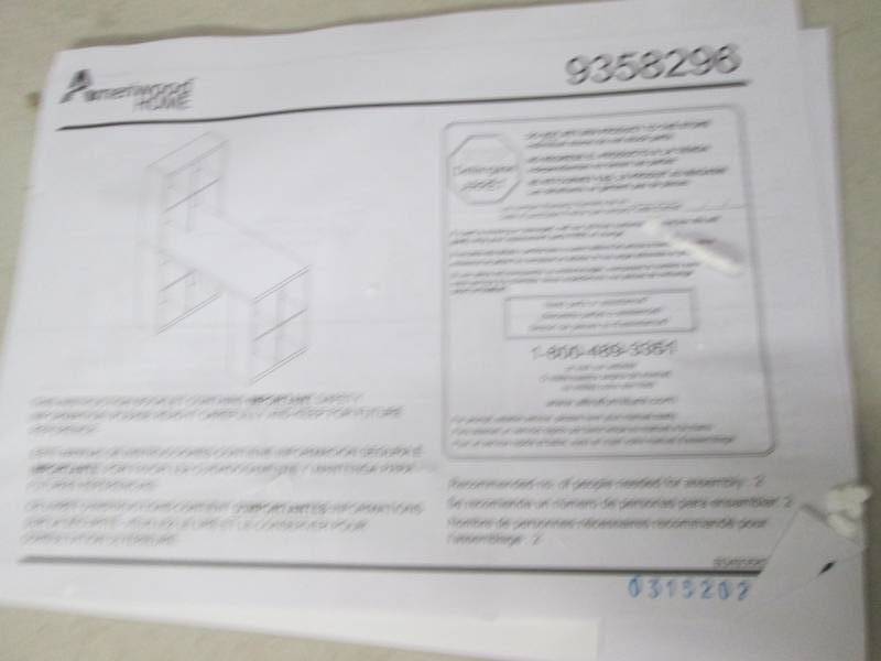 Ameriwood Hobby Desk, white, open b...