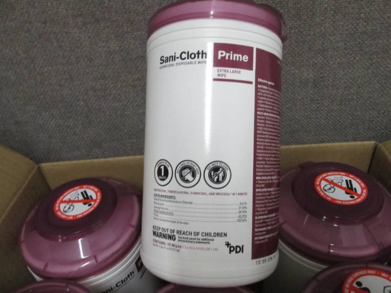 Case of 6 -70ct Canisters Sani-Clot...