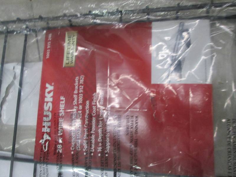 husky 28 inch black wire shelf ...