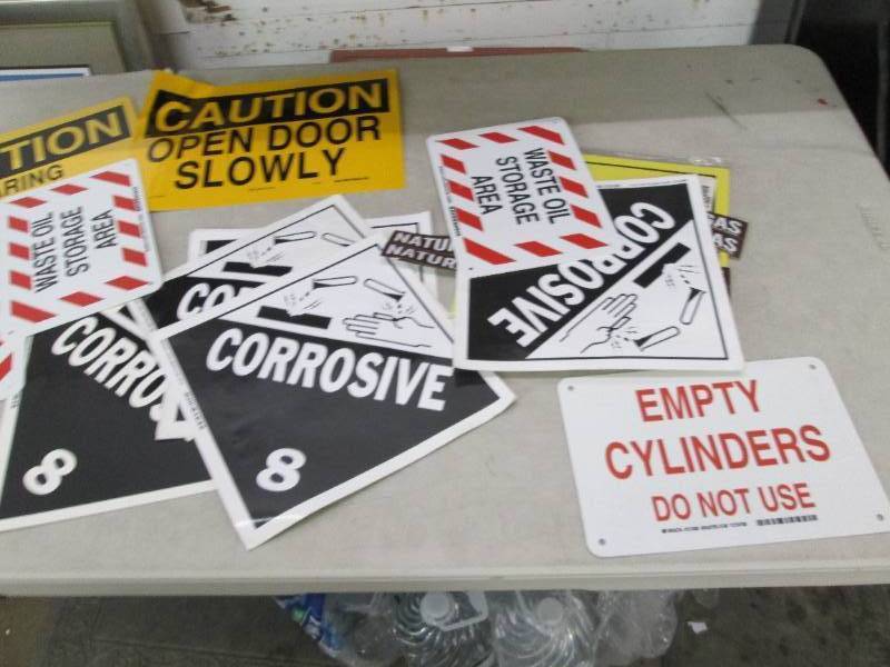 lot of signs ...