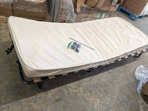 Folding Rollaway Cot Has Wheels, a...