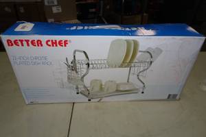 lot 35 image: Better Chef 22 Chrome Plated Dish Rack