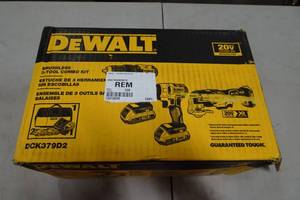 lot 62 image: DeWalt DCK379D2 Brushless 3 Tool 20V Combo Kit