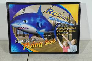 lot 92 image: New&nbspRemote Control Flying Shark Toy - 57 Long x 36 Tall