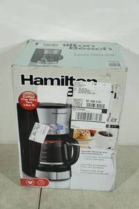 lot 112 image: Hamilton Beach 12 Cup Programmable Coffee Maker