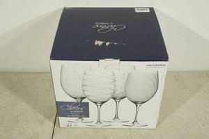 lot 142 image: 3 Mikasa Cheers 17 Oz Stemless Red Wine Glasses
