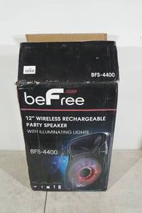 lot 158 image: BeFree BFS-4400 12 Rechargeable Party Speaker with Karaoke Microphone