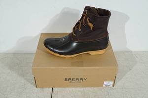 lot 169 image: New&nbspSperry Womens Saltwater Tan Duck Boots - Size 9.5M