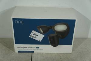 lot 182 image: Ring Wired Power Wi-Fi Floodlight Camera Pro
