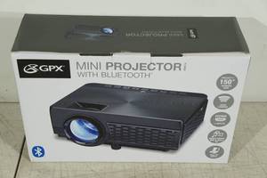lot 201 image: GPX Mini Projector with Bluetooth
