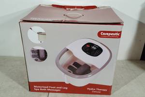lot 211 image: Carepeutic Motorized Foot and Leg Spa Bath Massager