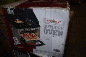 lot 225 image: Camp Chef Outdoor Oven with Two Burner Range