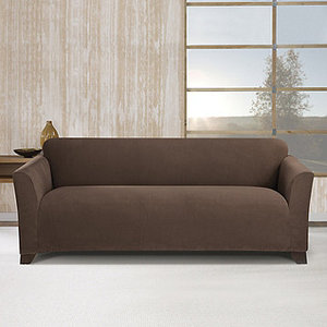 lot 38 image: Sure Fit Stretch Morgan Sofa Cover - Chocolate