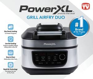 lot 48 image: New&nbspPower XL Grill Air Fryer Combo