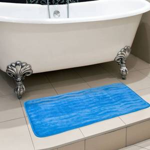 lot 73 image: XL Memory Foam Bath Rug - Blue