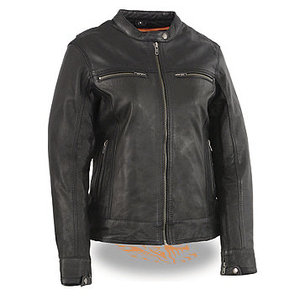 lot 174 image: New&nbspMilwaukee Leather Womens Lightweight Triple Stitched Scooter Jacket - 3XL