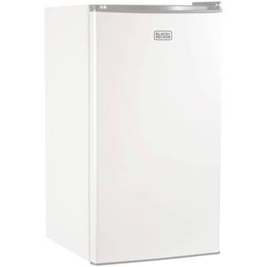 lot 214 image: Black and Decker BCRK32W 3.2 Cu Ft Compact Refrigerator with Freezer