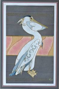 Beki Killorin Large Limited Hand-Colored Etching King strut  94200.
