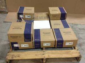 Lot of 12 of ArmstrongImperial Texture VCT 12 in. x 12 in. x 332 in. Cool White Standard Excelon Commercial Vinyl Tile (45 sq. ft.  case) Customer Returns See Pictures