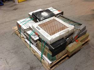 Lot of 35 Boxes of  Vinyl Tile Various Models and Conditions See Pictures