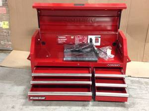 Husky 18 in. 6 Drawer Red Tool Chest Combo Customer Returns See Pictures