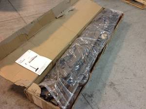 Abba Patio 816 ft. Aluminum Cantilever Offset Outdoor Patio Umbrella in Putty Tan Customer Returns See Pictures
