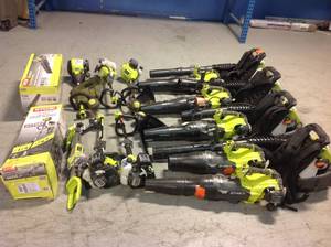 Lot of RYOBI Lawn Care Various Models and Conditions See Pictures