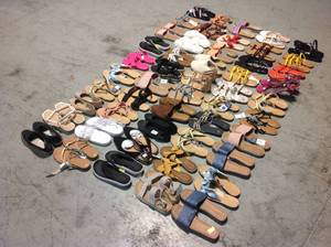 Lot of Sandals Shoes Various Sizes and Models See Pictures