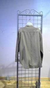 lot 64 image: Olive button up long sleeve Large