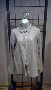 lot 224 image: Button down stripped grayblue size small